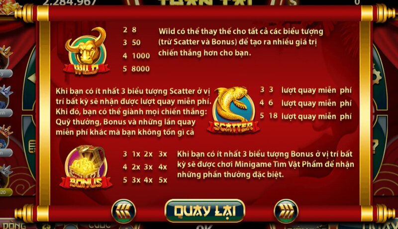 Biểu tượng trong game đa dạng, đẹp mắt