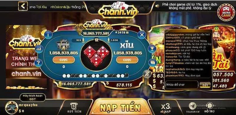 Đa dạng các loại game mà người chơi yêu thích tại Chanh vin