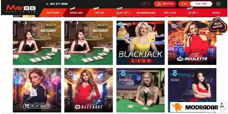 Những trò chơi chất lượng nhất tại May88 win