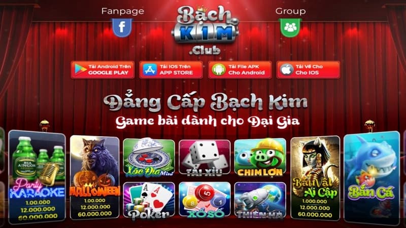 Đẳng cấp game bài bạch kim club dành cho Đại gia 