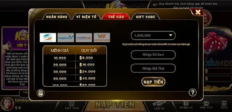 Nạp tiền không phức tạp