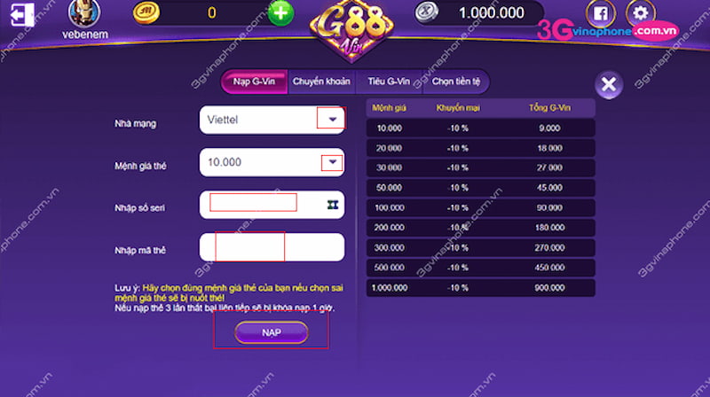 Hướng dẫn cách nạp tiền cổng game hiệu quả trong vài phút