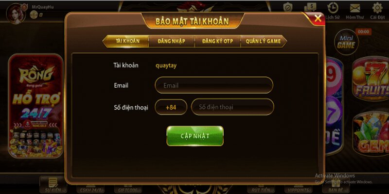 Hướng dẫn đăng ký tài khoản Rong Gold cho anh em