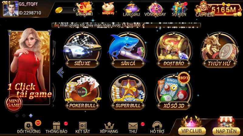 Những trò chơi có tại Win456