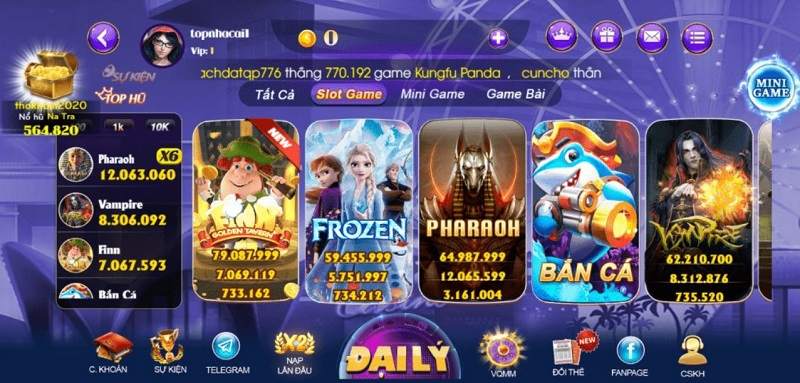 Slot game đình đám tại Socvip