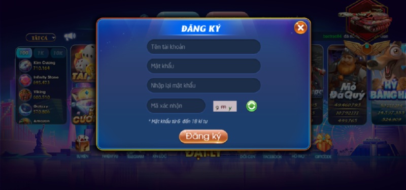 Đăng ký tài khoản Benvip được thực hiện rất đơn giản